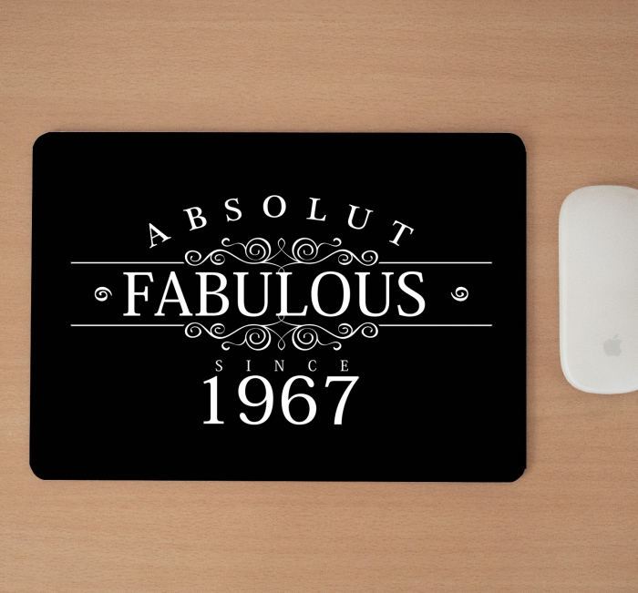 Mousepad cu mesaj aniversar, Fabulous Since [2]