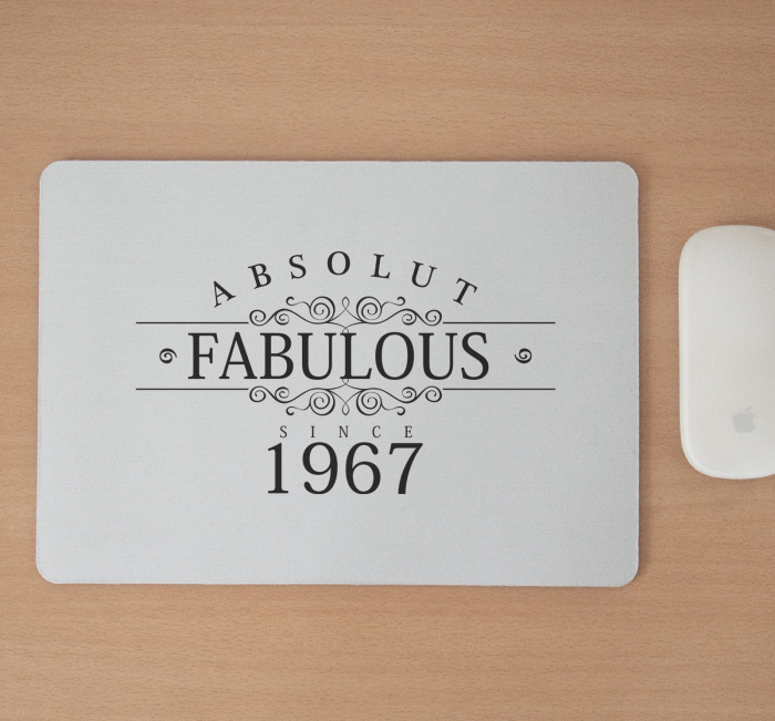 Mousepad cu mesaj aniversar, Fabulous Since [2]