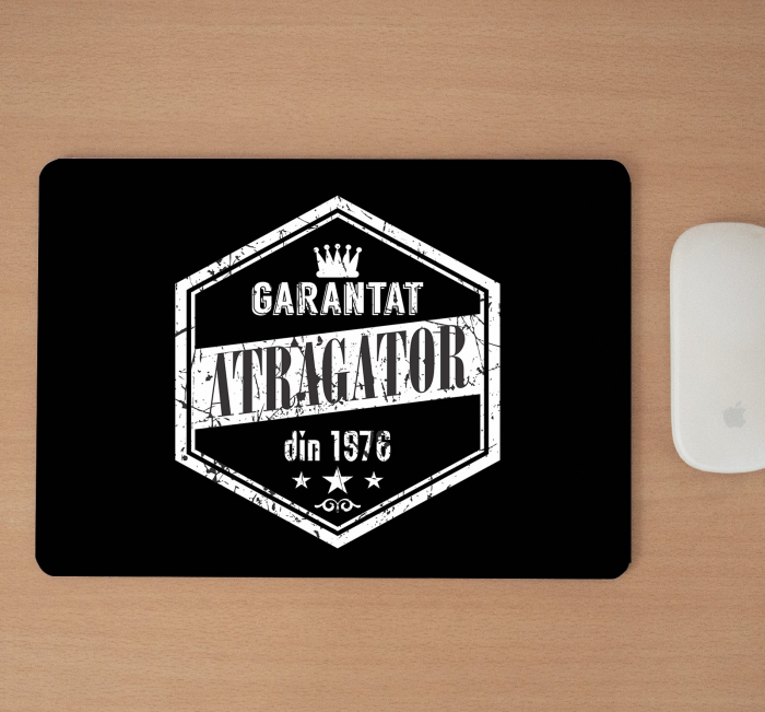 Mousepad cu mesaj aniversar, Garantat Atragator [2]
