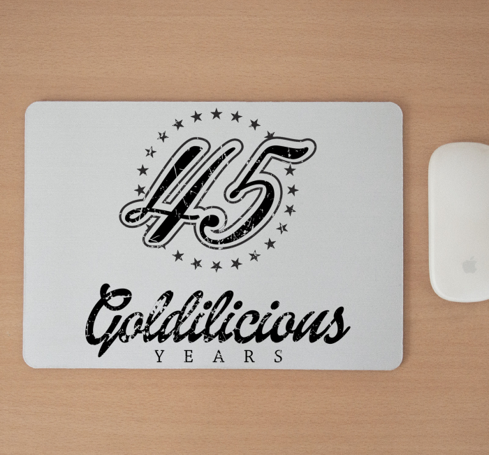 Mousepad cu mesaj aniversar, Goldilicious Years [2]