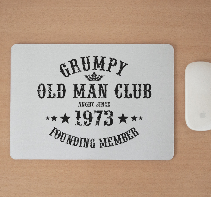 Mousepad cu mesaj aniversar, Grumpy Old Man [2]