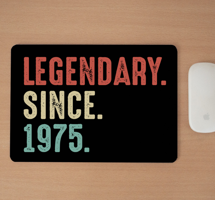 Mousepad cu mesaj aniversar, Legendary Since... [2]