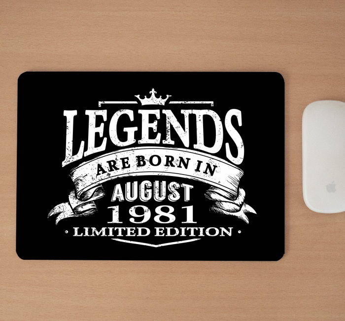 Mousepad cu mesaj aniversar, Legends [2]