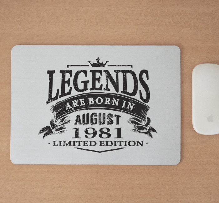 Mousepad cu mesaj aniversar, Legends [2]