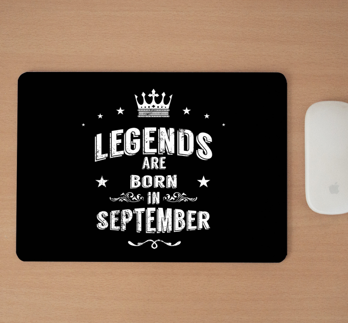 Mousepad cu mesaj aniversar, Legends are Born [2]