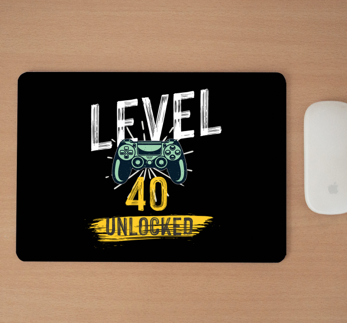Mousepad cu mesaj aniversar, New Level Unlocked [2]