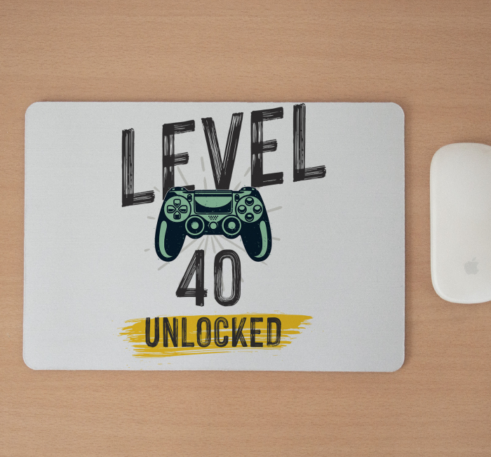 Mousepad cu mesaj aniversar, New Level Unlocked [2]