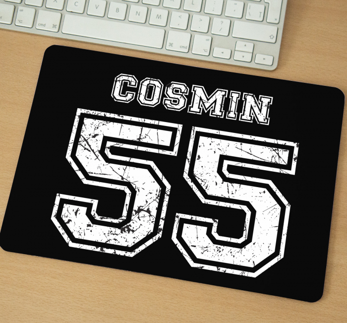 Mousepad cu mesaj aniversar, Numele & Varsta ta [1]