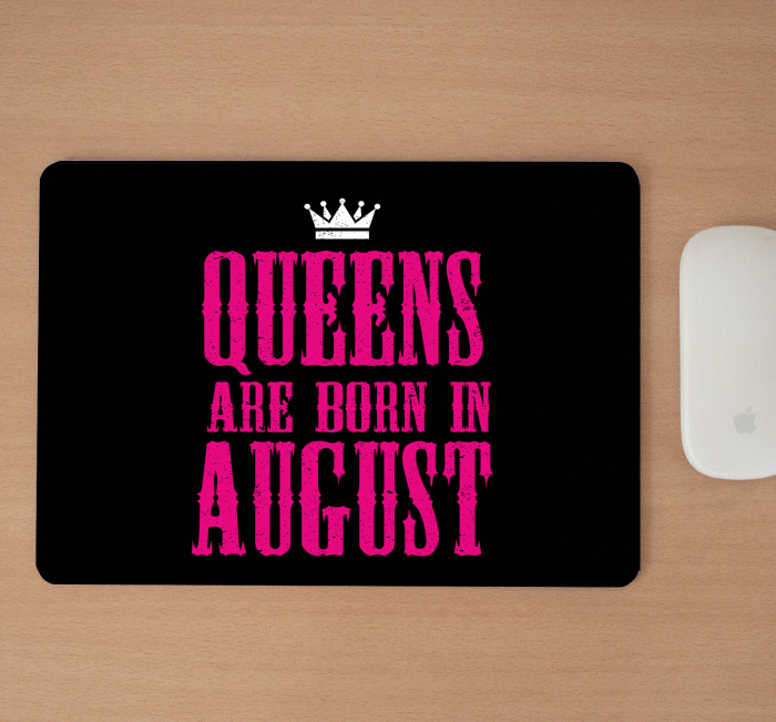 Mousepad cu mesaj aniversar, Queens Are Born In [2]