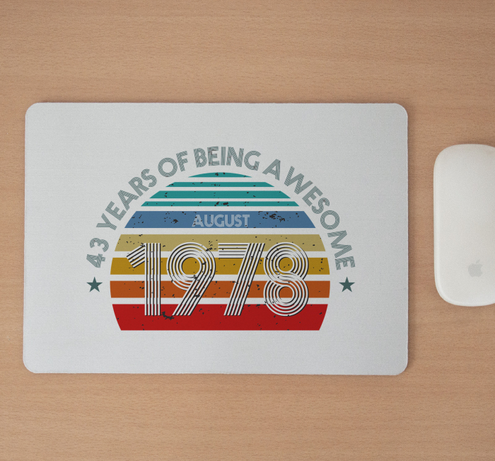 Mousepad cu mesaj aniversar, Years of Being Awesome [2]