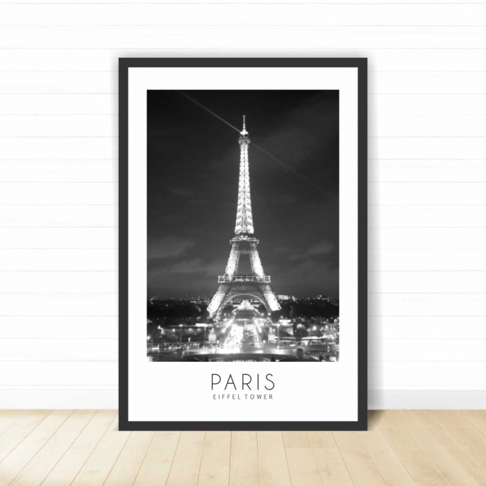 Set 3 tablouri cu ramă, "Let's be cool, in Paris" [4]