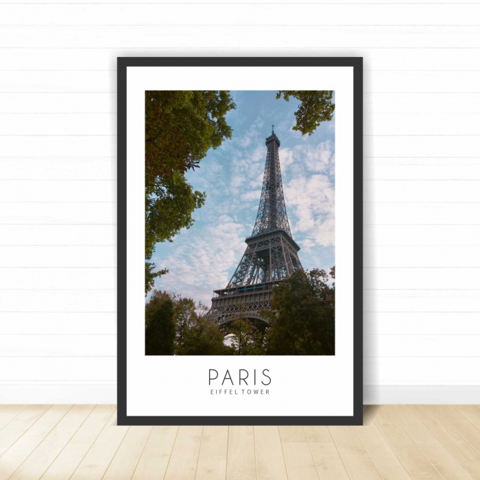 Set 2 tablouri cu ramă, "Paris & Love you To the Moon and Back" [3]