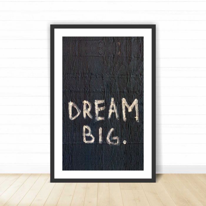 Set 3 tablouri cu ramă, "Dream BIG" [3]
