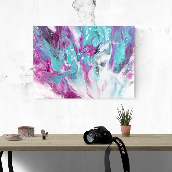 Tablou canvas abstract, Amestec de culori [4]