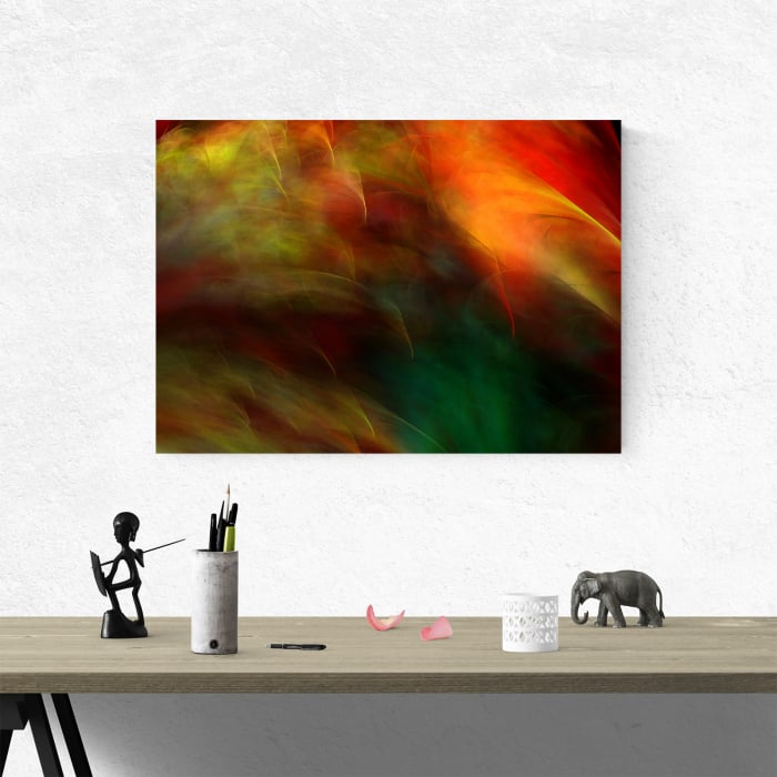 Tablou canvas abstract, Culori in ceata [2]