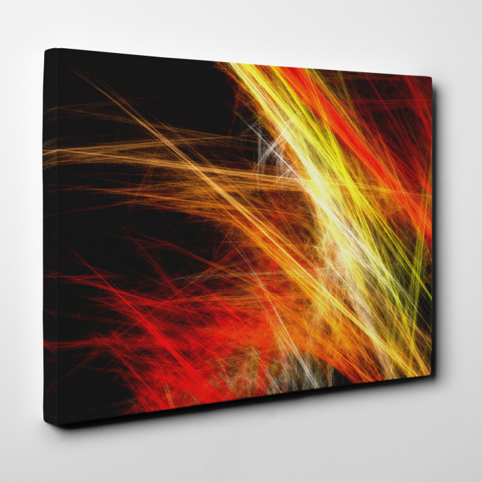 Tablou canvas abstract, Fibre colorate [4]