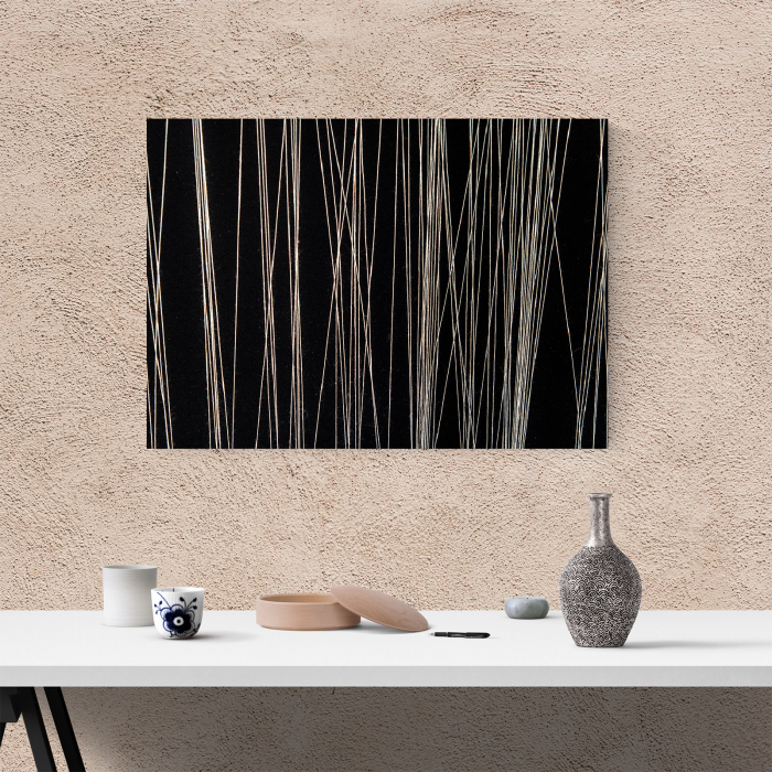 Tablou canvas abstract, Fire albe [4]