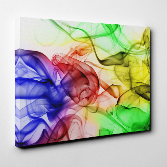 Tablou canvas abstract, Fum in culori [4]