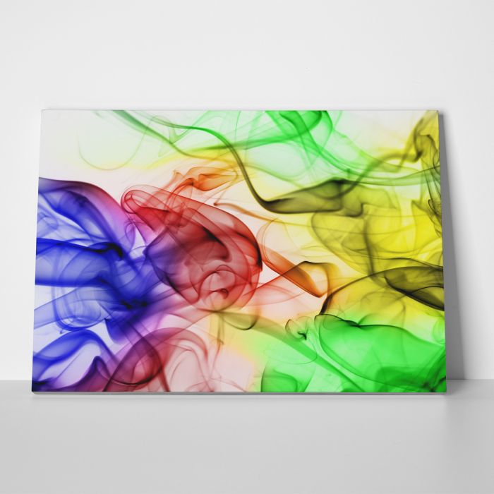Tablou canvas abstract, Fum in culori [3]