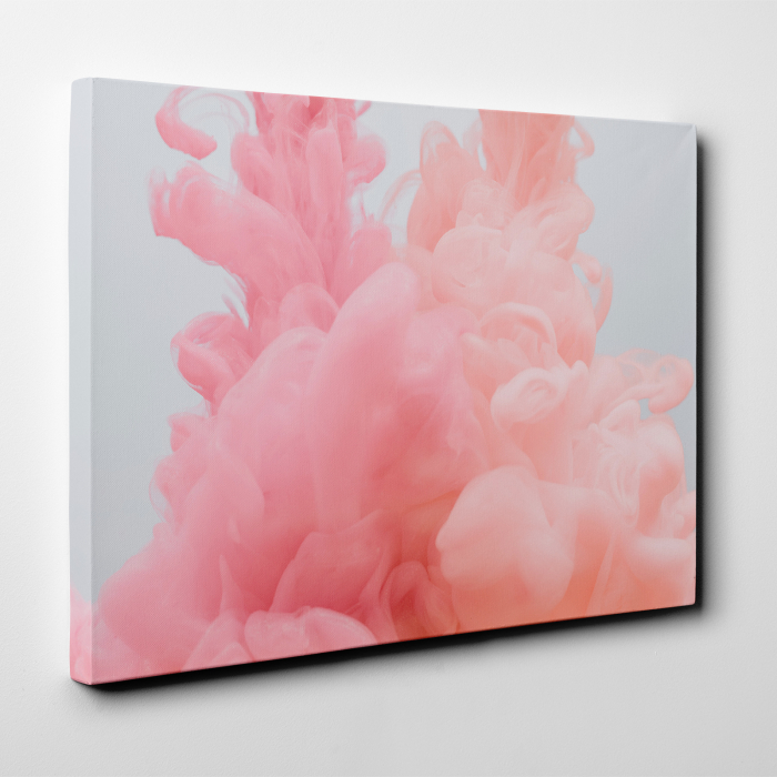 Tablou canvas abstract, Fum roz [2]