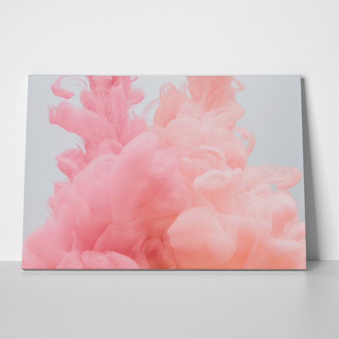 Tablou canvas abstract, Fum roz [3]