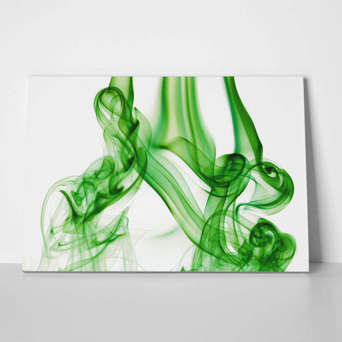 Tablou canvas abstract, Fum verde [3]