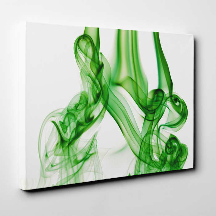 Tablou canvas abstract, Fum verde [4]