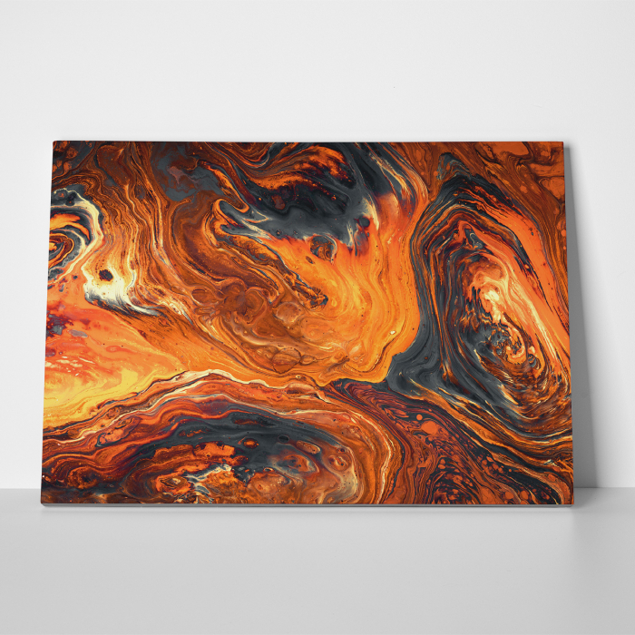 Tablou canvas abstract, Lava vulcanica [3]