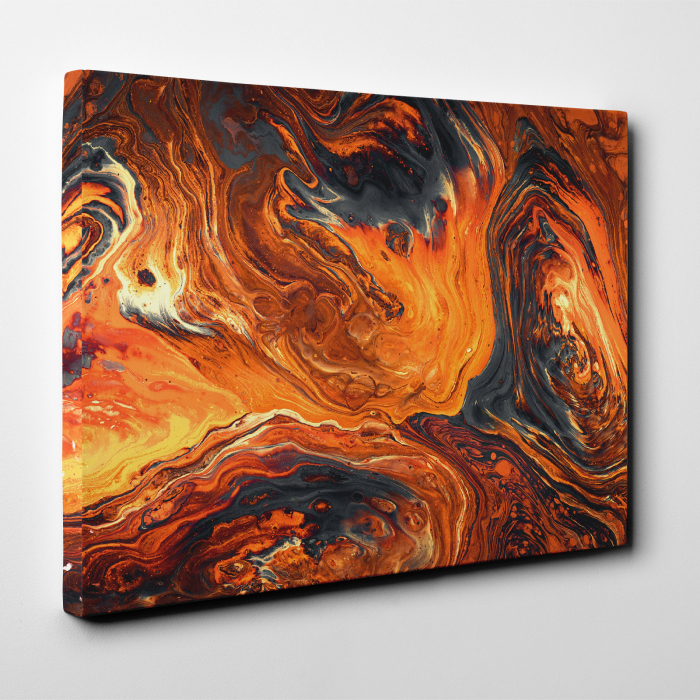 Tablou canvas abstract, Lava vulcanica [2]