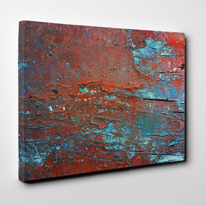 Tablou canvas abstract, Lemn rosiatic putrezit [2]