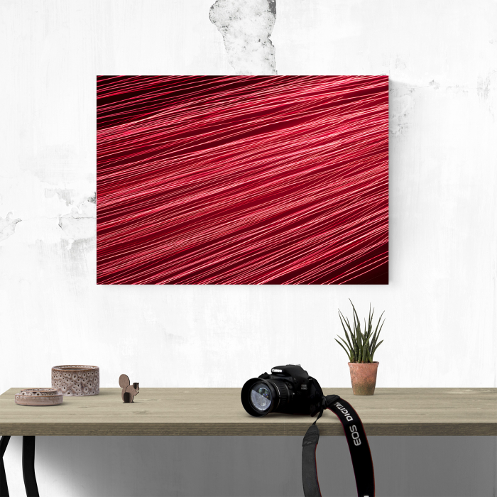 Tablou canvas abstract, Linii rosiatice [4]