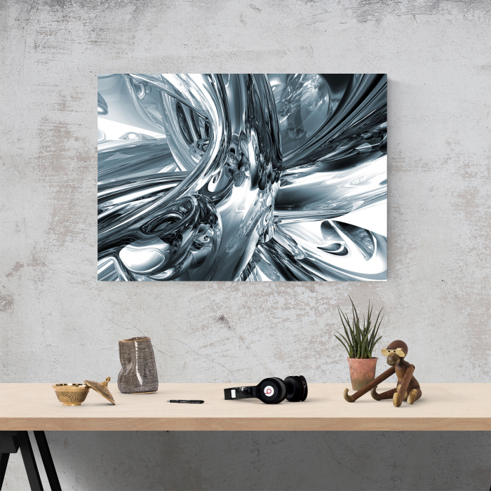 Tablou canvas abstract, Metal lichid [2]