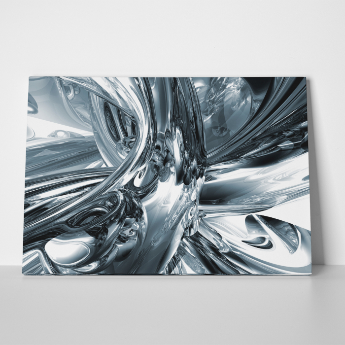 Tablou canvas abstract, Metal lichid [3]