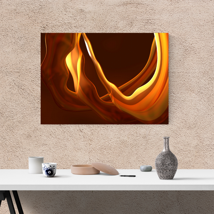 Tablou canvas abstract, Nuante portocalii [4]