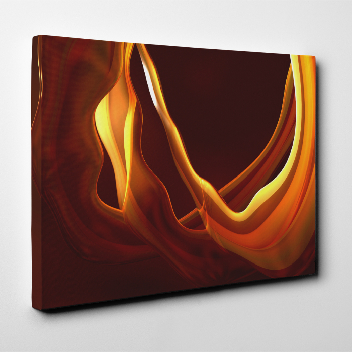 Tablou canvas abstract, Nuante portocalii [3]