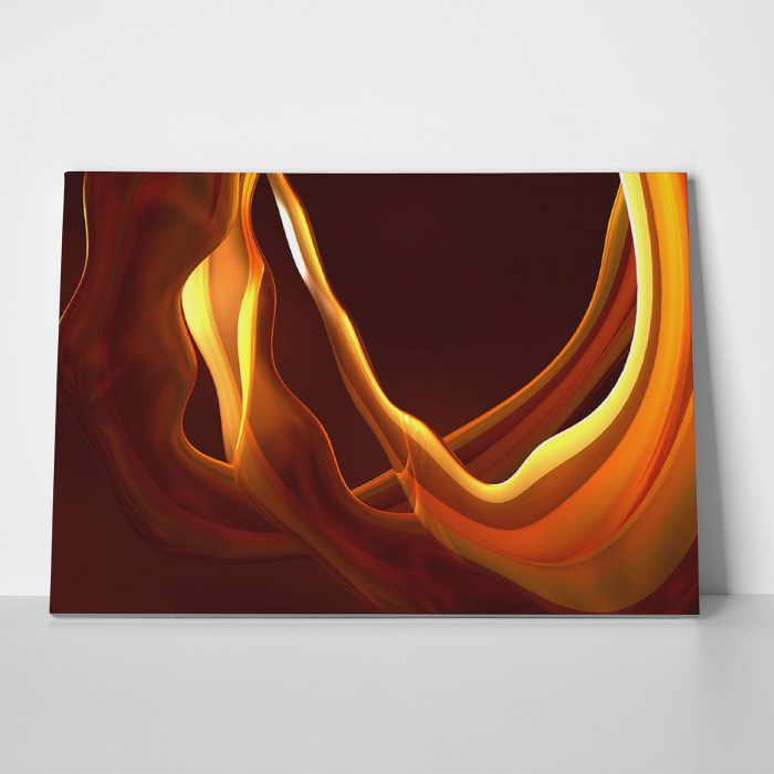 Tablou canvas abstract, Nuante portocalii [2]