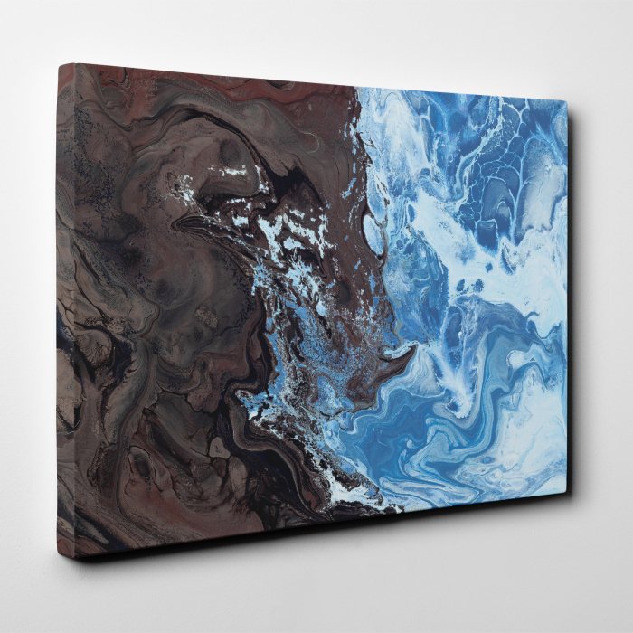 Tablou canvas abstract, Pamantul si oceanul [2]