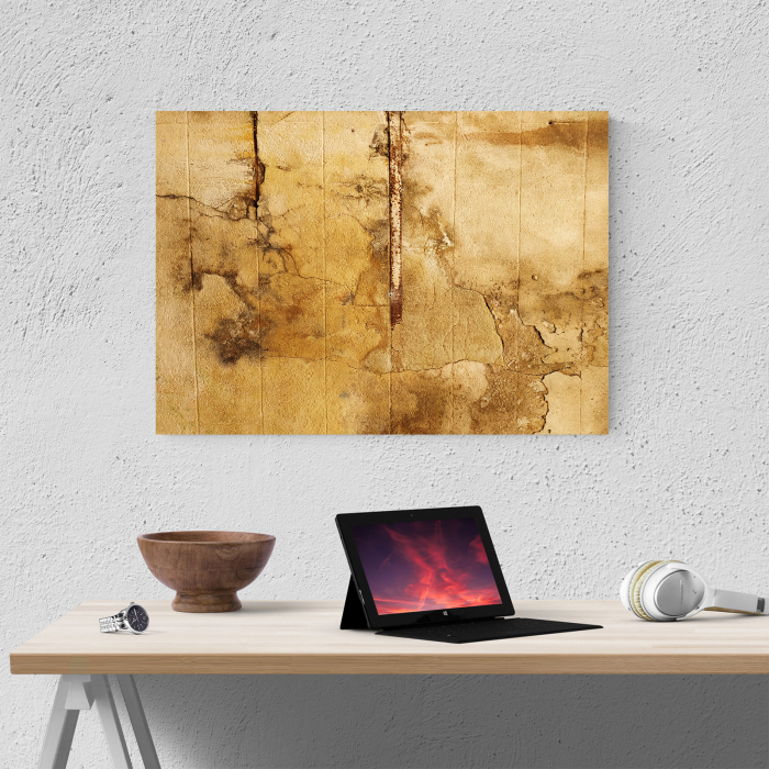 Tablou canvas abstract, Perete vechi fisurat [4]