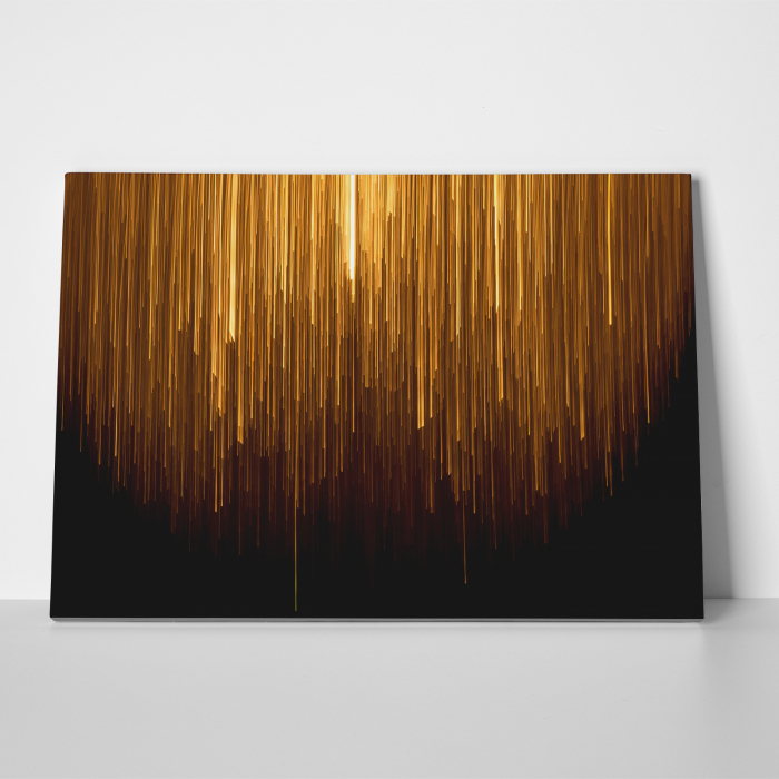 Tablou canvas abstract, Ploaie de stele aurii [3]