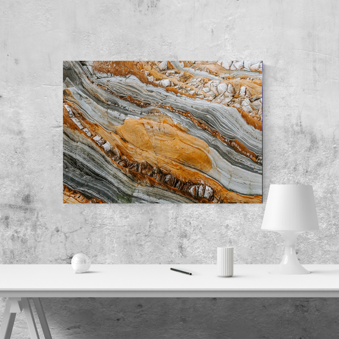 Tablou canvas abstract, Roca in valuri [4]