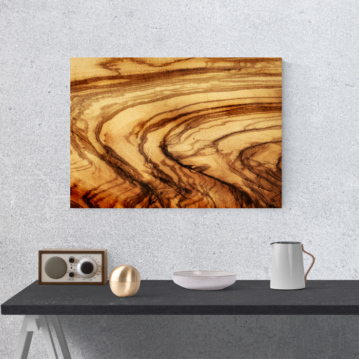 Tablou canvas abstract, Sectiune trunchi copac [2]