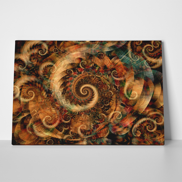 Tablou canvas abstract, Spirale colorate [3]