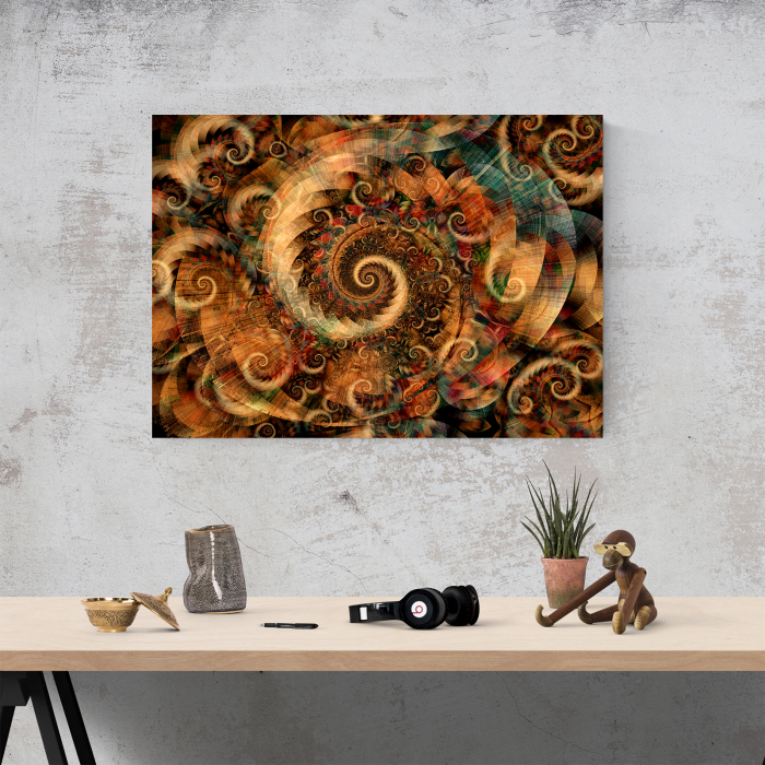 Tablou canvas abstract, Spirale colorate [2]