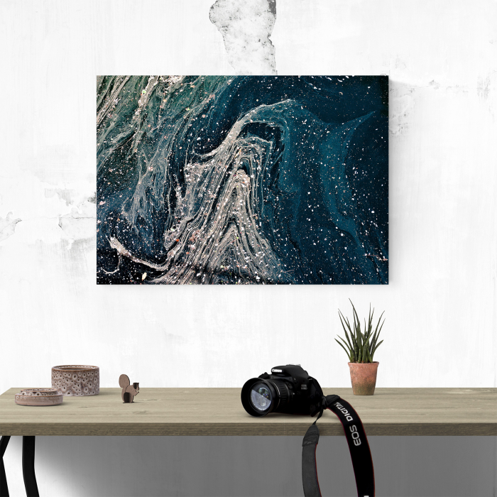 Tablou canvas abstract, Splash albastru [4]
