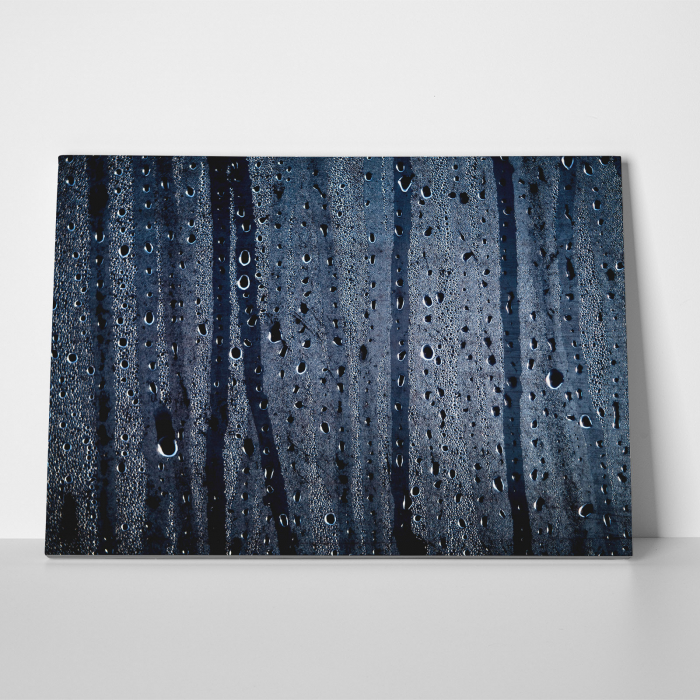 Tablou canvas abstract, Stropi de ploaie pe geam [3]