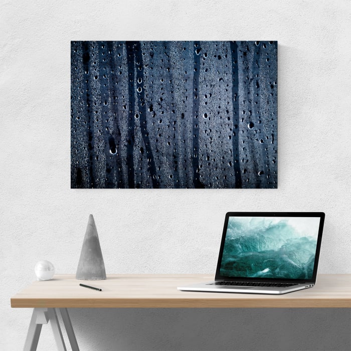 Tablou canvas abstract, Stropi de ploaie pe geam [4]