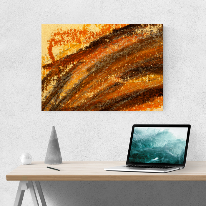 Tablou canvas abstract, Urme de creion [2]