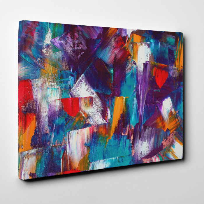 Tablou canvas abstract, Urme de pensula [4]