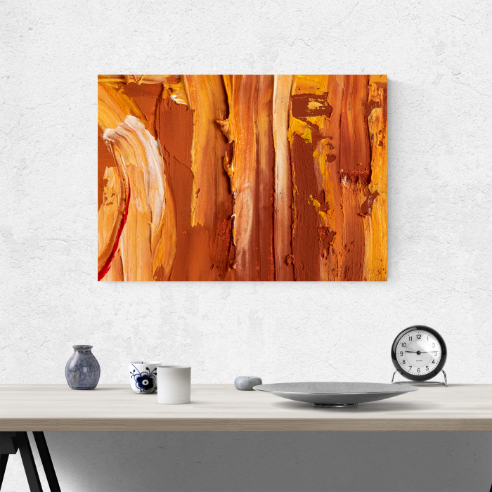 Tablou canvas abstract, Urme de pensula [4]