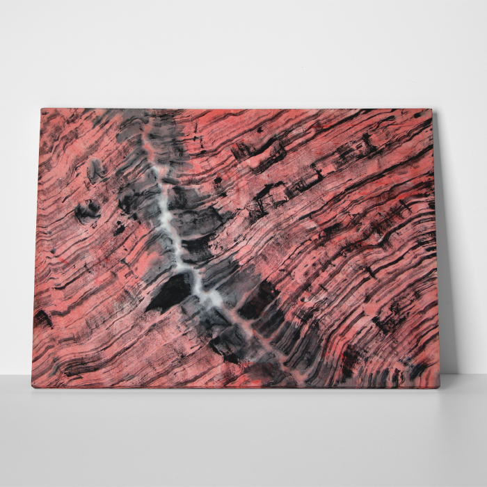 Tablou canvas abstract, Urme in lemn [3]
